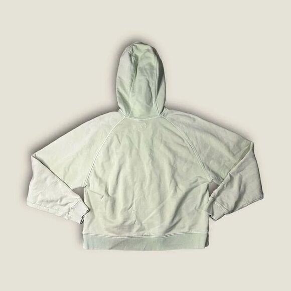 Outdoor Voices Nimbus Cropped Hoodie Size medium  Light Gray/Green - Picture 2 of 5